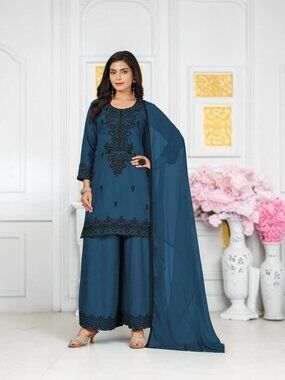 Rayon Palazzo Suit, Cultural Wear for Women